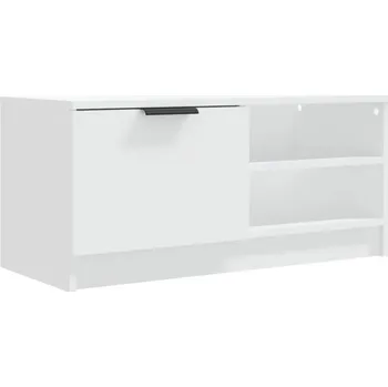 Koupelnový nábytek Bílá skříňka pod televizi 80 x 35 x 36,5 cm, materiál: dřevotříska