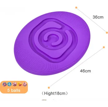 Balanční deska Merc sport Balanční deska ovál – bludiště s kuličkou- fialový