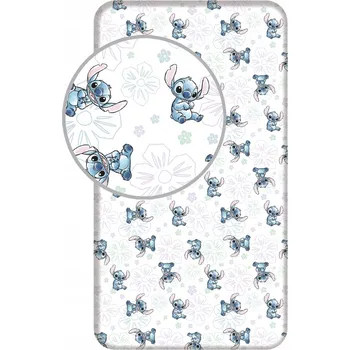 Prostěradlo Prostěradlo Stitch Ohana White 90x200 – Jemný Vzor