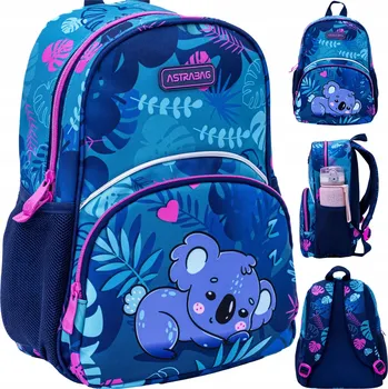 Městský batoh Jednokomorový Batoh pro předškoláky AstraBag pro dívky, modrý, růžový, vícebarevný