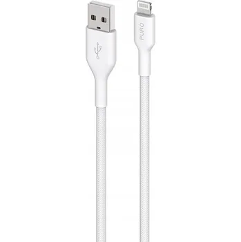 Datový kabel Kabel Puro USB - Apple Lightning 1,2 m bílý