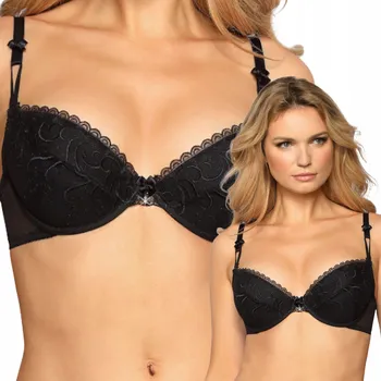Podprsenka Push-up podprsenka Róża Anuk černá, velikost 75C