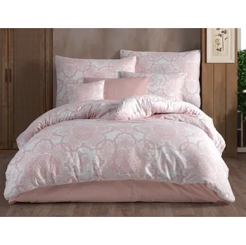 Povlečení TipTrade Bavlněné povlečení Lisle růžové 140x200 + 70x90 cm