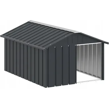 Bouda pro psa Bouda pro psa antracitová 116,5 x 153 x 81,5 cm pozinkovaná ocel