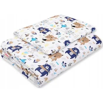 Povlečení SADA POVLEČENÍ 75x100cm pro miminka s výplní 2ks do postýlky kočárku