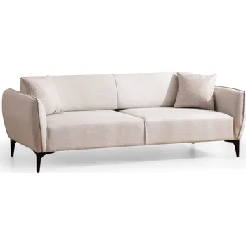 Pohovka Třímístná rozkládací pohovka Belissimo 220 cm bílá