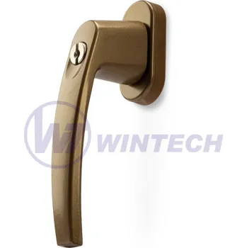 Okenní klika WINTECH Okenní klika hliník bronz 45° 40mm, uzamykatelná Balení: 1 ks PDAXB01804AZ