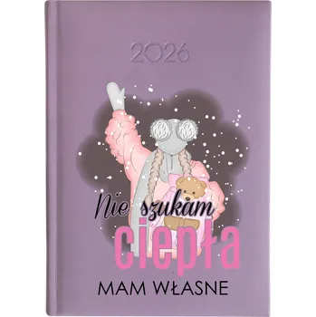 Kalendář Knižní kalendář 2026 A5 FunnyCase fialový