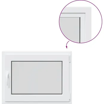 Okno Sklepní okno RISOR 80x70 cm otevíravě-sklopné DIN pravé bílé