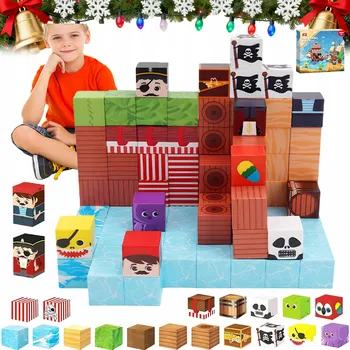 ostatní stavebnice 100SZT ZESTAW KLOCKÓW MAGNETYCZNYCH S VZDĚLÁVACÍ TAŠKOU, NÁDHERNÉ DÁRKY