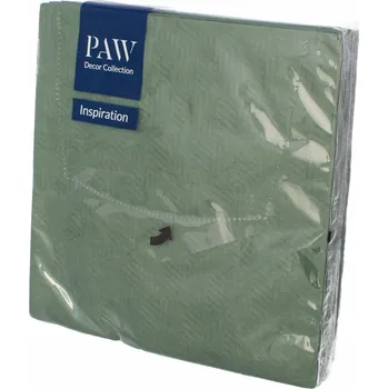 Papírový ubrousek Ubrousky Paw 33x33 cm zelené 20 kusů