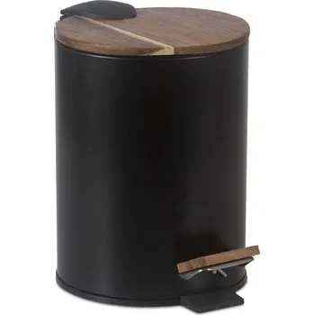 Odpadkový koš Koupelnový koš s prvky z Akácie 5L