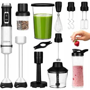 Tyčový mixér Zeegma HANDY NUTTIG BLACK 1500 W stříbrný