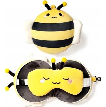 Polštář Cestovní Polštář a oční potápěčské brýle s včelou