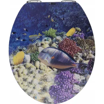 WC sedátko Sedátko na WC Wenko FTYYSWL, vícebarevné, MDF