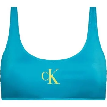 Dámské oblečení Dámský plavkový top Calvin Klein KW0KW01971 CVZ Clear Turquoise Velikost: L