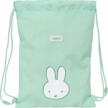 Školní sáček Vak na boty se šňůrkami Miffy Menta Máta 26 x 34 x 1 cm