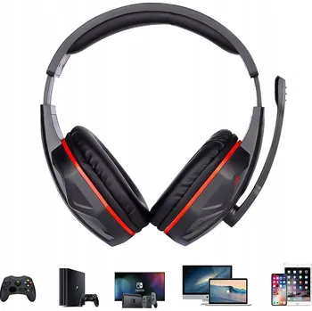 Sluchátka HERNÍ STEREO SLUCHÁTKA S BASY PRO PS5 PS4 XB1S XBXS SWITCH PC