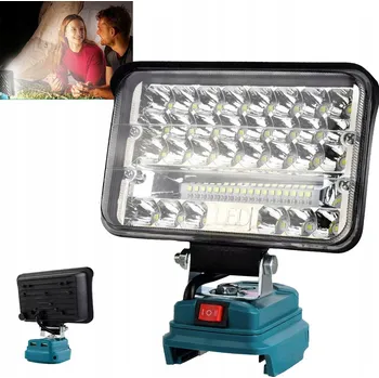 60W Pracovní lampa 18V halogenová dílenská reflektor svítilna 48LED