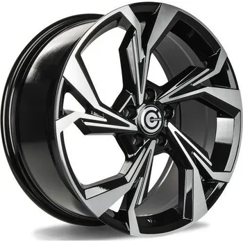 Alu kolo Carbonado Alu Kola Carbonado SLINGSHOT 8x18 5x112 ET45 Black Front Polished 66.6