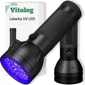 UV LED svítilna Vitolog černá ocelová voděodolná