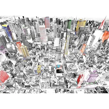 Fototapeta Fototapeta - Skica New Yorku - 300x231 cm