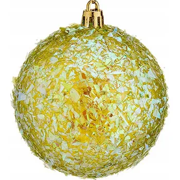 Vánoční dekorace Krist+ Vánoční Vánoční Baňky 00990-4 Barva Zelená Plast Ø 8 cm 6 Kusů