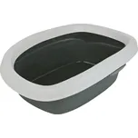 Trixie kočičí toaleta Carlo s okrajem tmavě šedá-světle šedá