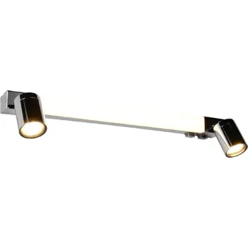 Bodové svítidlo TRIO 281470306 ENRICO nástěnné svítidlo nad zrcadlo š600mm 2xGU10, SMD LED 6,5W/620lm 2300+3000+4000K IP44 chromová