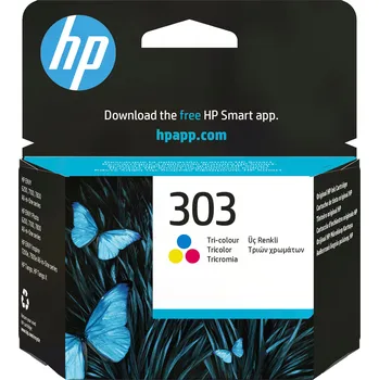 Tiskárna HP 303 Tri-color Original Ink Cartridge (165 pages), T6N01AE