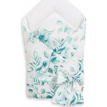 Zavinovačka MĚKKÝ ZAVINOVACÍ ROH PRO MIMINKA SE ZAVAZOVÁNÍM - EUKALYPTUS