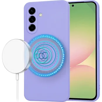 Pouzdro na mobilní telefon Techsuit - SoftFlex MagSafe - Samsung Galaxy A56 5G - světle fialová
