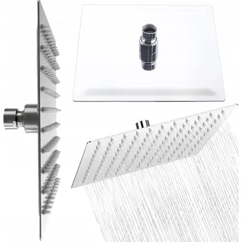 Sprchová vanička DEŠŤOVÁ SPRCHOVÁ HLAVICE OCELOVÁ TENKÁ čtvercová 25cm CHROM postřikovací
