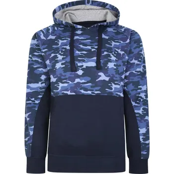 Pánská mikina Pánská velká mikina Kam moro klokanka 7036B námořnická modrá (7XL)