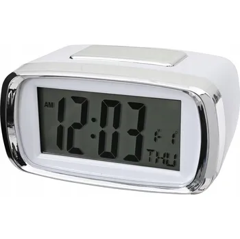 Budík Křemíkový elektronický digitální budík HTL bílý