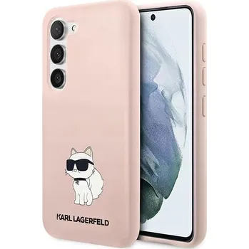 Pouzdro na mobilní telefon Zadní Kryt Karl Lagerfeld pro Samsung Galaxy S23 Plus růžový