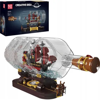 ostatní stavebnice Mini Sada Mini Queen Revenger Loď v Lahvi - Stavebnice MOULD KING 885 dílů