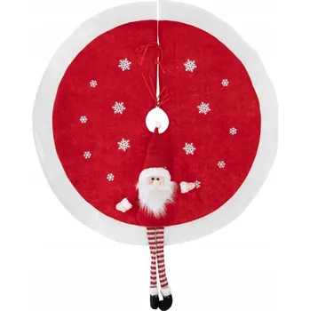 Vánoční dekorace PODLOŽKA POD VÁNOČNÍ STROMEK S MOTIVEM MIKULÁŠE VÁNOČNÍ POTAH 105X90 CM