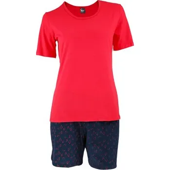Dámské pyžamo Pleas Dámské krátké pyžamo červená M (184201-500-040)