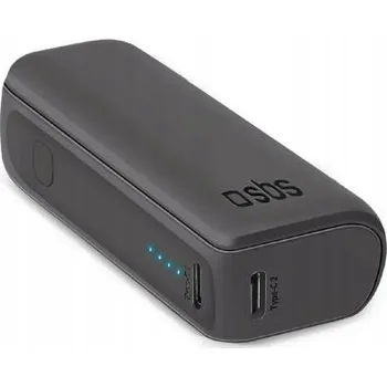 Powerbanka Powerbanka SBS TTBB5000MINIK NanoTube 5000 mAh 10W USB-A / 2x USB-C Černá