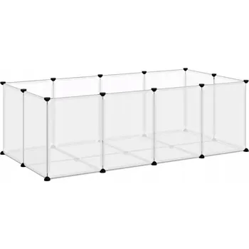 Průhledná klec pro malá zvířata 144 x 74 x 46,5 cm