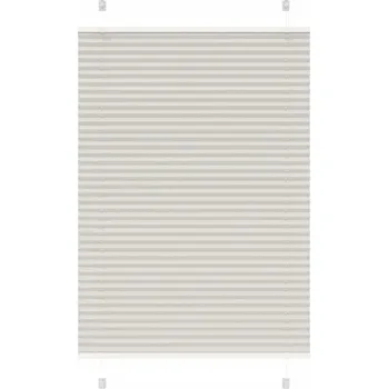 Roleta Plisovaná roleta 150 x 90 cm, světle šedá, 100% polyester