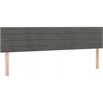 Čela postele nastavitelná, světle šedá, 180x5x78/88 cm, látka