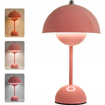 Lampička LED STOLNÍ LAMPA VE TVARU HŘIBU BEZDRÁTOVÁ DOTYKOVÉ OVLÁDÁNÍ PRO KAVÁRNY