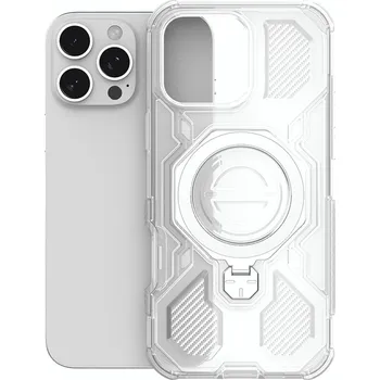 Pouzdro na mobilní telefon Techsuit – Carbon Shield PRO – Xiaomi 15T Pro – bílý průhledný