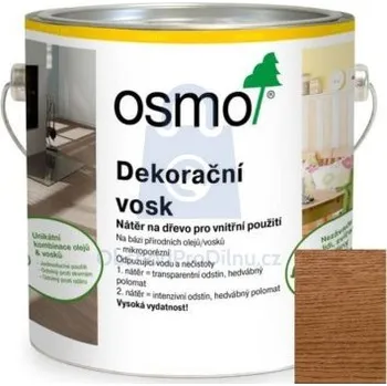Olej na dřevo Vosk dekorační transparentní Mahagon 3138, OSMO 25000 ml, balení 1 ks