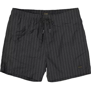 Pánské plavky Velké pánské plavky šortky na pláž s jemný vzor Double MTS-8014 černé (4XL)