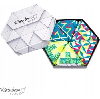 Pánské ponožky PONOŽKY RAINBOW SOCKS GEOMETRICKÉ 41-46