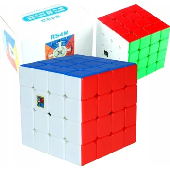 Hlavolam MoYu RS4M 4x4x4 Magnetická kostka color NETCUBE