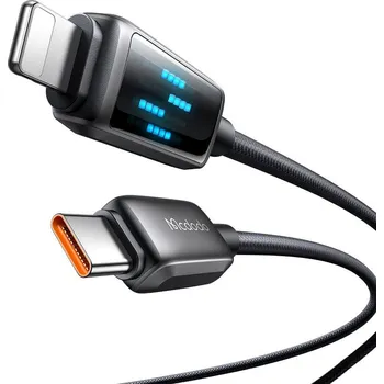 Mcdodo – datový kabel (CA-2630) – USB-C na Lightning, 36W, LED displej, rychlé nabíjení PD, 1,2m – černý